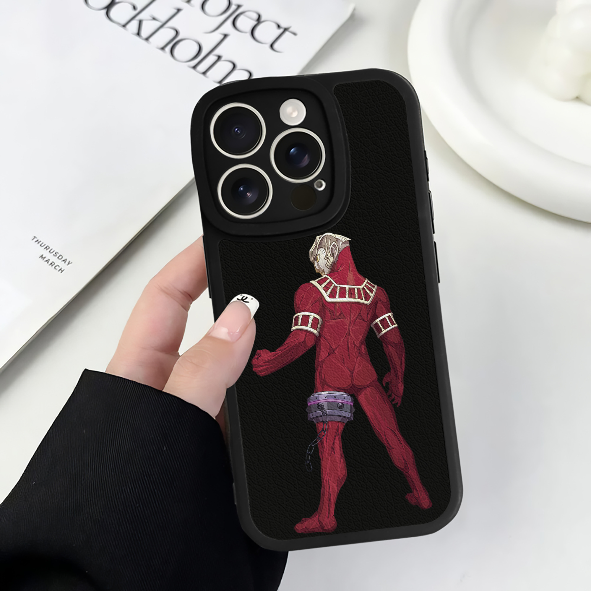 （画像用） ウルトラマン Ultraman 【iPhone 16シリーズ対応】シリコンスマホケース（レザー調） 材質：シリコン